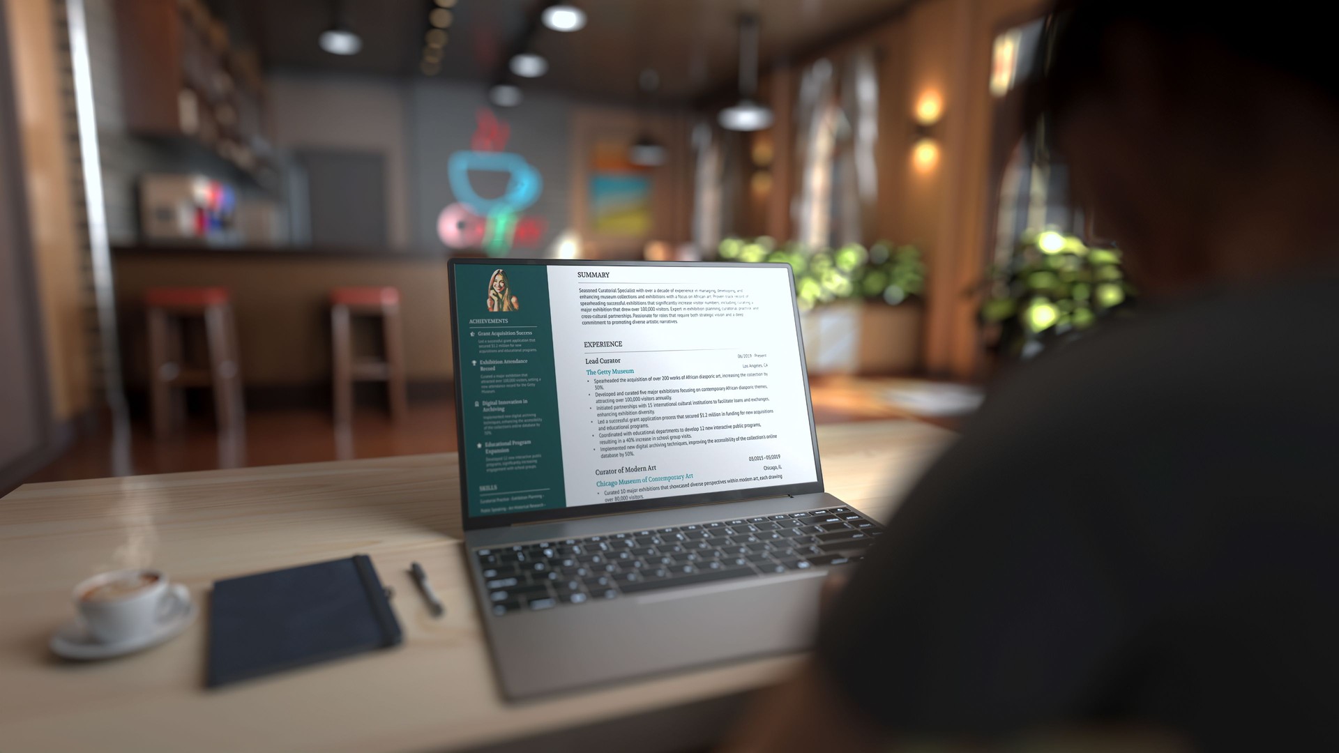 Online CV/Resume and Job Search. Business. Business man searching for staff on a laptop computer.